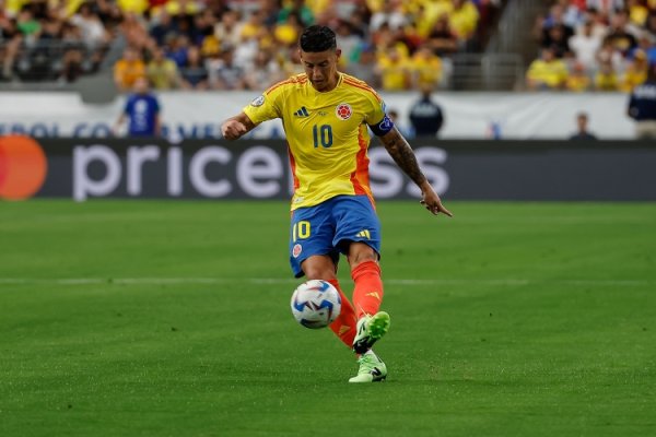 J罗南好意思世初赛打进14球，稀疏法尔考哥伦比亚队史最多