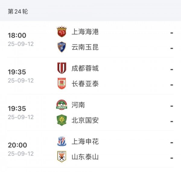 所在会有变化吗？中超前四今晚一说念出战，四队仅差2分