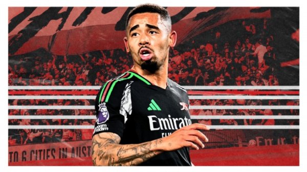 契机寥寥！英媒：热苏斯议论离开阿森纳，西汉姆询价+可能回巴西