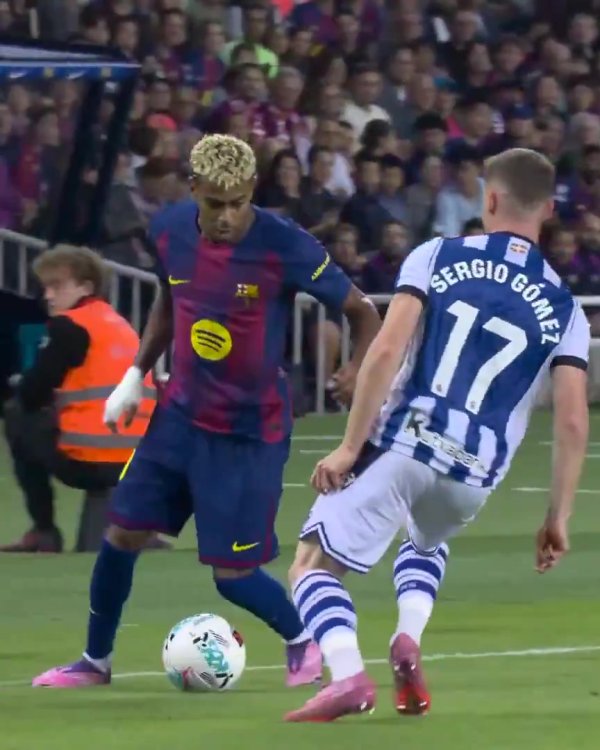 🤙妙到毫巅！亚马尔牛尾巴穿裆过东谈主，把戈麦斯过“呆”了