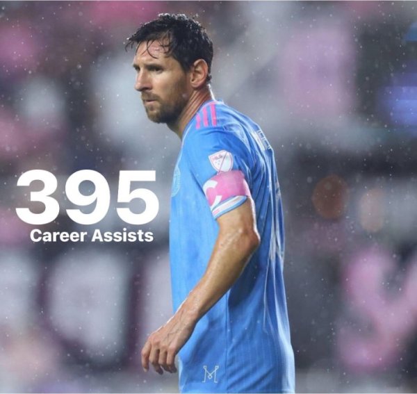 倒计时！38岁梅西已送出395次助攻，距生活400助只差5记