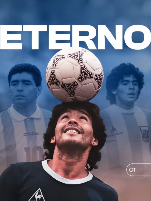 不灭听说！马拉多纳65岁生辰，阿根廷足协主席社媒晒海报缅念念