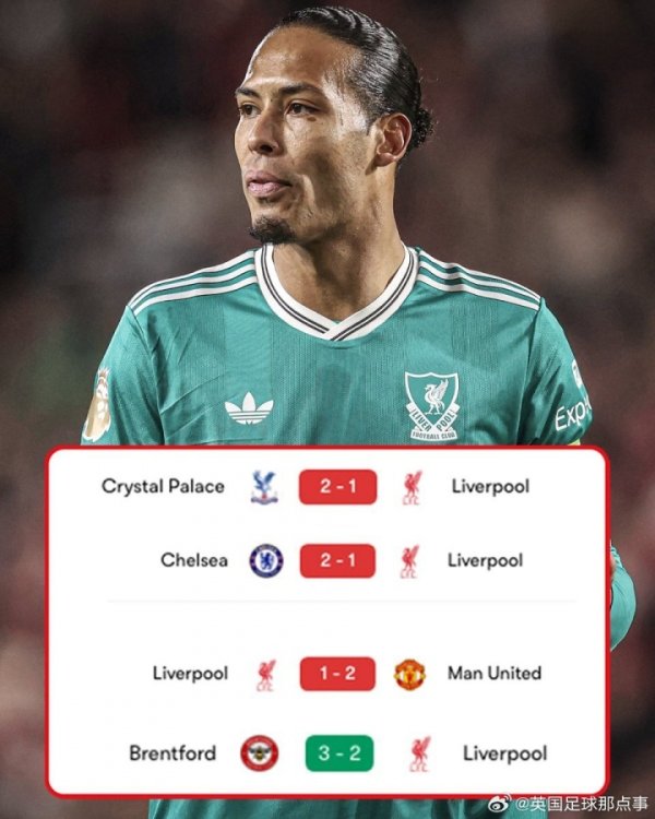 【景色暴跌】利物浦也曾输了4场英超 与上赛季统共这个词赛季相通多👀