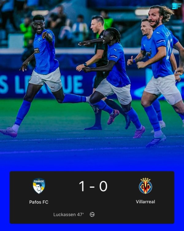 有梦思了不得！帕福斯是2012年来首支在欧冠取胜的塞浦路斯俱乐部