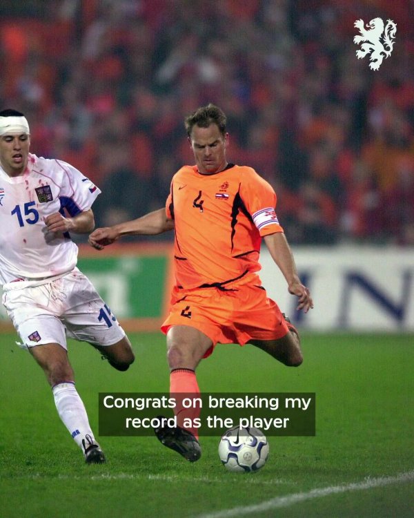 德波尔：道贺范戴克冲破我的荷兰队长出场记录，这是伟大的设立