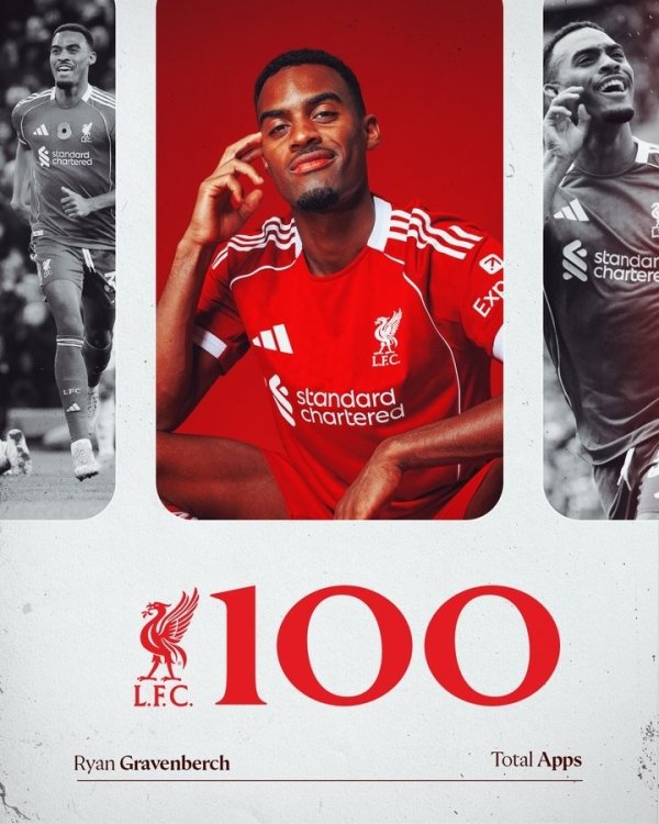 百场里程碑！赫拉芬贝赫首发出战丛林，终了利物浦生计百场里程碑