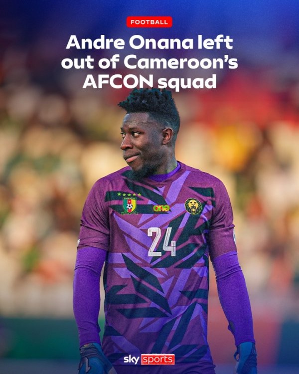 遗患无限…29岁奥纳纳被曼联弃用，上月世初赛出局+现无缘非洲杯